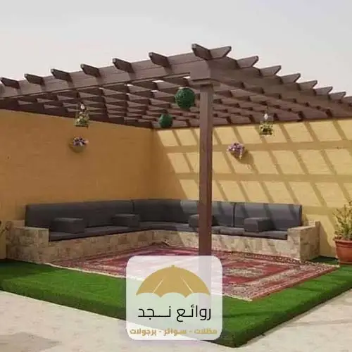 برجولات حدائق خشبية بالرياض